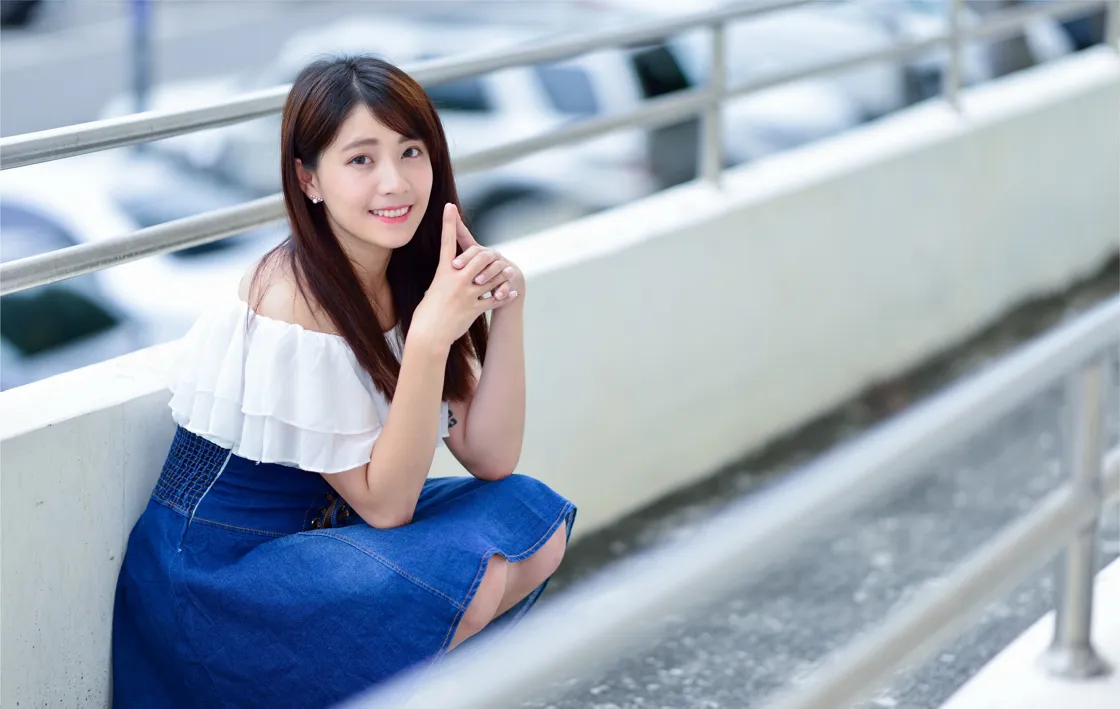 [Mzsock] NO.168 Shanshan denim short skirt with high legs and beautiful legs street photography#[35P]-7