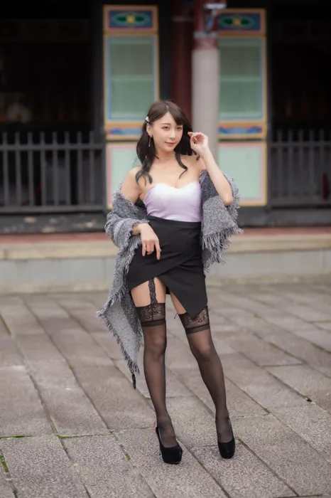 [Mzsock] NO.085 Mi Meng high heels and beautiful legs outdoor shot street photography#[58P]-9